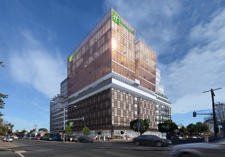 Hunter Commercial Building & Holiday Inn - erbas