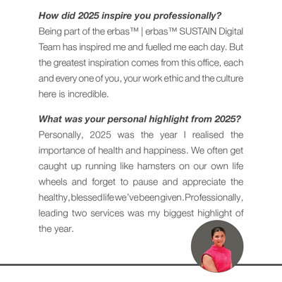 2025, Through Our Team’s Eyes - erbas
