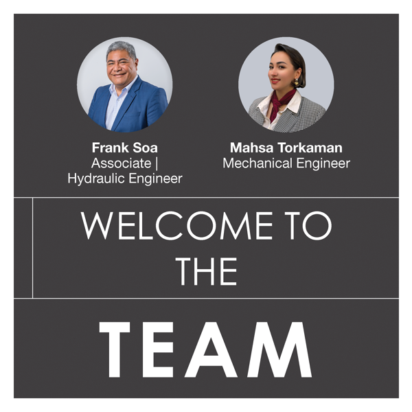 Please join us in welcoming Frank Soa and Mahsa Torkaman
